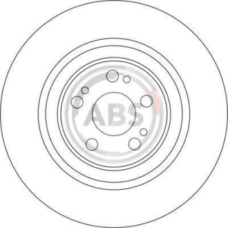 Гальмівний диск пер MB W163 98-05 (345x32) A.B.S. 17037 (фото 1)