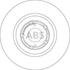 Тормозной диск перед. Avensis T25 04- A.B.S. 17510 (фото 2)