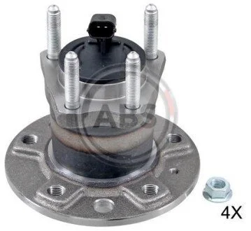 Підшипник маточини перед Opel Astra H 04-14/Zafira 05-15 (+ABS) A.B.S. 200907