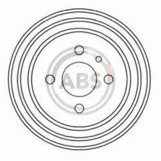 Тормозной барабан задн. Passat 93-96 A.B.S. 2373S