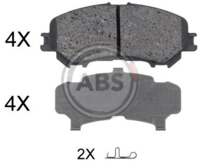 Колодки дискового гальма A.B.S. 35045