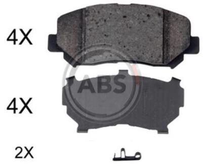 Колодка гальм. диск. передн. (ABS) A.B.S. 35057