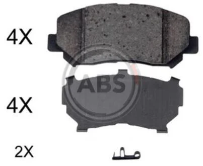 Колодка гальм. диск. передн. (ABS) A.B.S. 35057