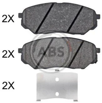Гальмівні колодки пер Santa fe/Sorento 15- A.B.S. 35108