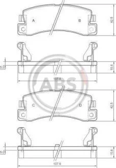 Колодки тормозные задн. Avensis/Corolla/Camry/Corona/Celica/Carina/RX/ES 87-07 A.B.S. 36604