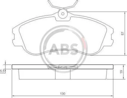 Гальмівні колодки перед. Berlingo/Partner 96-01 (Lucas) A.B.S. 37152
