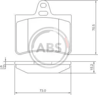 Комплект гальмівних колодок A.B.S. 37276