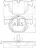 Тормозные колодки зад. BMW 3(E46)/7(E38)/X5(E53) 94-11 (ATE) (122x58,2x17,3) A.B.S. 37348 (фото 1)
