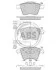 Тормозные колодки перед. VW Touareg 02-10 (ATE) A.B.S. 37482 (фото 1)