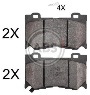 Комплект гальмівних колодок A.B.S. 37768
