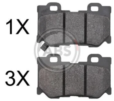 Комплект гальмівних колодок A.B.S. 37769
