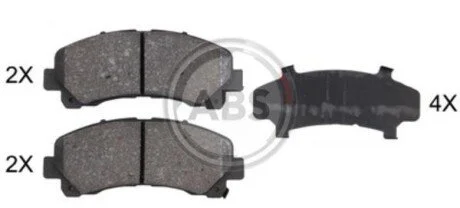 Гальмівні колодки пер D-MAX I/II 02-22 A.B.S. 37943