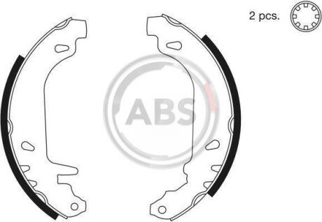 Колодки гальмівні задні. Clio/Rapid/Twingo (81-07) A.B.S. 8135 (фото 1)