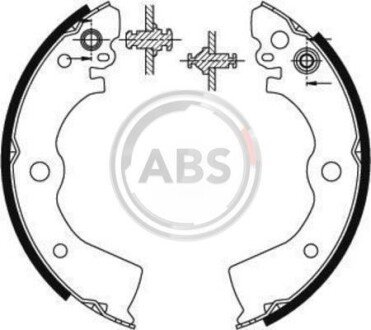 Колодки гальмівні задні. Almera/100NX/Sunny 90-00 A.B.S. 8913