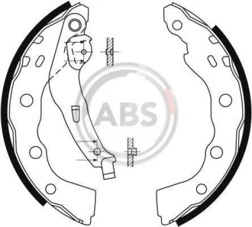 Комплект гальмівних колодок A.B.S. 9088