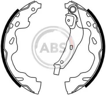Колодка гальм. барабан. (ABS) A.B.S. 9165