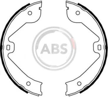 Комплект гальмівних колодок, стоянкове гальмо A.B.S. 9177