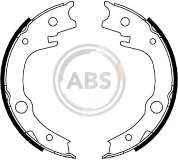 Колодка гальм. барабан. (вир-во ABS) A.B.S. 9182