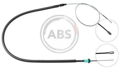 Трос ручного гальма зад. 207 06-Л = Пр. (Барабан) (1796/945) A.B.S. K13076