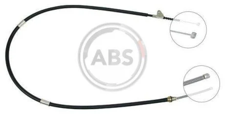 Трос ручного гальма зад Avensis 98- Пр (Барабан) A.B.S. K15968