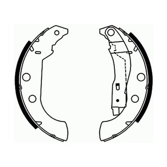 Гальмівні колодки, барабанні ABE C0P029ABE