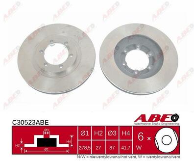 Тормозной диск ABE C30523ABE