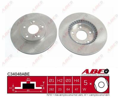 Тормозной диск ABE C34048ABE