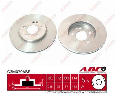 Тормозной диск ABE C3M070ABE