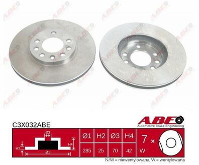 Тормозной диск ABE C3X032ABE