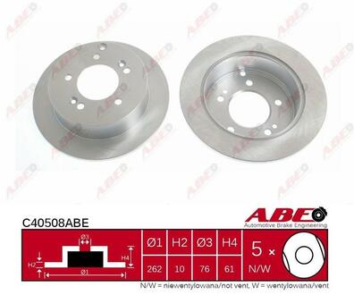 Тормозной диск ABE C40508ABE