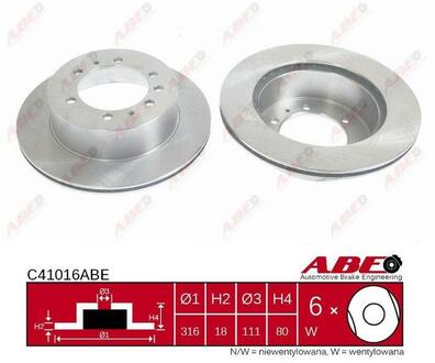 Тормозной диск ABE C41016ABE