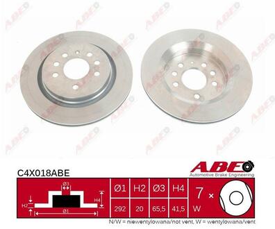 Гальмівний диск ABE C4X018ABE