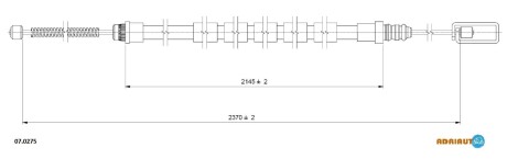 Трос ручного гальма ADRIAUTO 070275