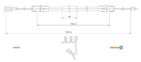 Трос зупиночних гальм ADRIAUTO 1302721