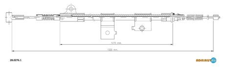 Трос зупиночних гальм ADRIAUTO 2802761