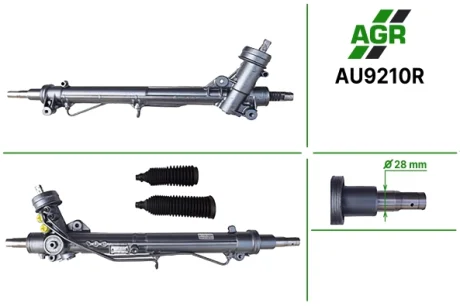 Рульова рейка з ГПК, відновлена, AUDI A4 (8D2, B5) 1994-2000,SKODA SUPERB 2001-2008, AGR AU9210R