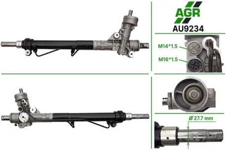 Рульова рейка з ГПК, нова, AUDI A4 (8E2, B6) 00-04,A4 Avant (8E5, B6) 01-04,A4 кабрио (8H7, B6, 8HE, AGR AU9234
