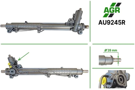 Рульова рейка з ГПК, відновлена, AUDI A8 10.02-07.10 AGR AU9245R