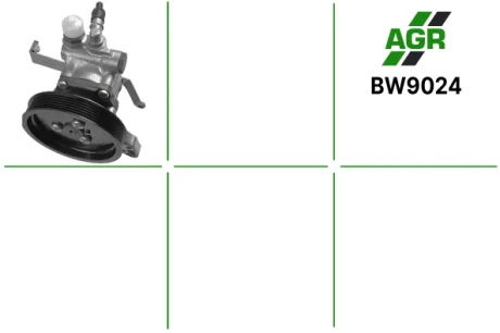 Насос ГПК з механічним приводом, новий, BMW 5 (E60) 07-10,BMW 5 (E61) 07-,BMW 6 (E63) 07- AGR BW9024