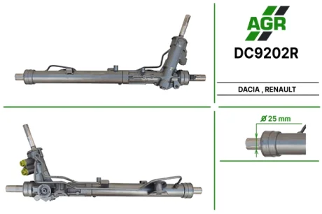 Рульова рейка з ГПК, відновлена, DACIA Duster 2010-,RENAULT Duster 2010- AGR DC9202R