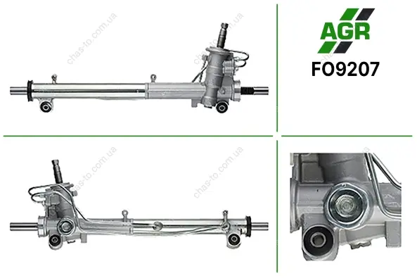 Рульова рейка з ГПК, нова, FORD FIESTA V (JH_, JD_) 01-09,FUSION (JU_) 02-09;MAZDA 2 (DY) 03-09 AGR FO9207 (фото 1)