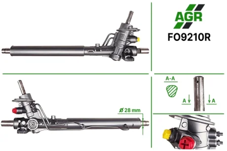 Рульова рейка з ГПК, відновлена, FORD GALAXY (WGR) 95-00;SEAT ALHAMBRA (7V8, 7V9) 96-00 AGR FO9210R