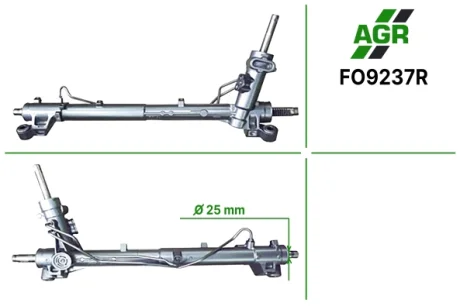 Рульова рейка з ГПК, відновлена, FORD FOCUS C-MAX 03-07,FOCUS II (DA_) 04-,FORD KUGA 08-TRW AGR FO9237R