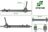 Рульова рейка без ПК, відновлена, HYUNDAI SANTA FE III (DM) 12-;KIA SORENTO II (XM) 09- AGR HY9114R (фото 1)