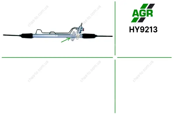 Рульова рейка з ГПК, нова, HYUNDAI H-1 00-04 AGR HY9213 (фото 1)