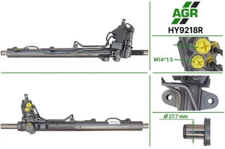 Рульова рейка з ГПК, відновлена, HYUNDAI Grandeur 05-, AZERA 05-,SONATA NF 07- AGR HY9218R
