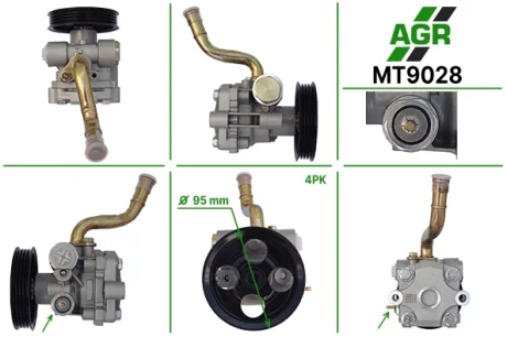 Насос ГПК з механічним приводом, новий, MITSUBISHI Montero 1999-2009,MITSUBISHI Pajero Sport 1998-20 AGR MT9028