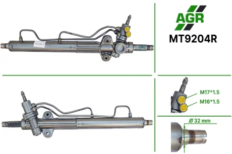 Рульова рейка з ГПК, відновлена, MITSUBISHI PAJERO III Canvas Top (V60, V70) 00-06 AGR MT9204R