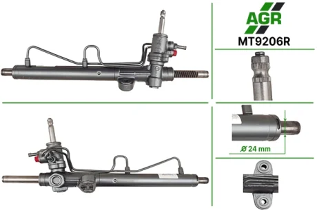 Рульова рейка з ГПК, відновлена, MITSUBISHI Lancer 2000-2009 AGR MT9206R
