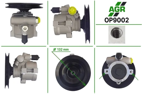 Насос ГПК з механічним приводом, новий, OPEL ASTRA F 92-98, OPEL FRONTERA A 92-98, OPEL KADETT 85-93 AGR OP9002